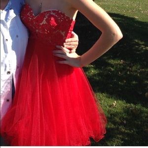 Red homecoming dress